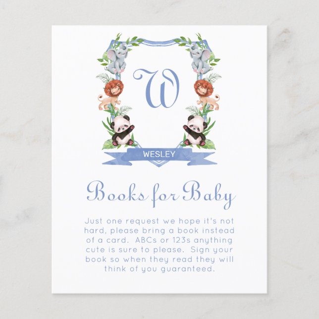 Jungle Animals Crest Books For Baby (Devant)