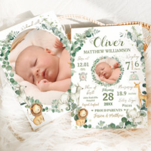 Jungle Animaux Bébé Naissance Statistiques Faire-p