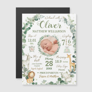 Jungle Animaux Bébé Naissance Statistiques Faire-p