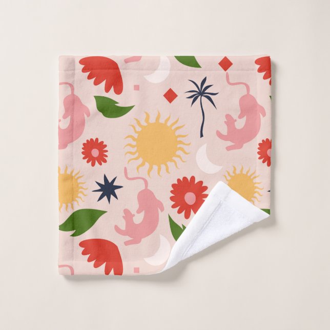 Jungle céleste (Gant de toilette)