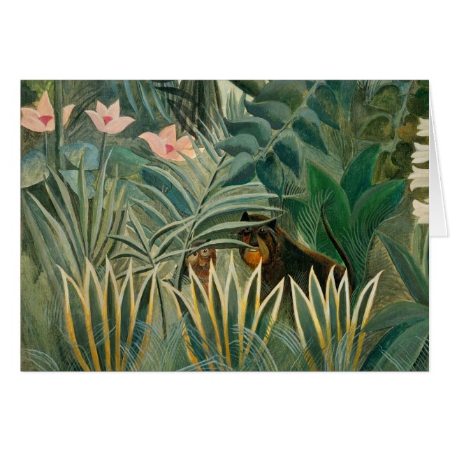 Jungle équatoriale, 1909 (huile sur la toile) (Devant horizontal)