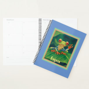 Jungle Faune Red Eyed Tree Frog Planificateur