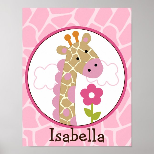 Jungle Jill /Girl Giraffe Poster d'art personnalis (Devant)