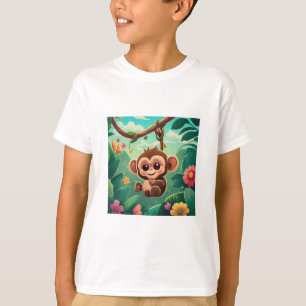 "Jungle Joy : Collectio T-Shirt de singe de bébé j