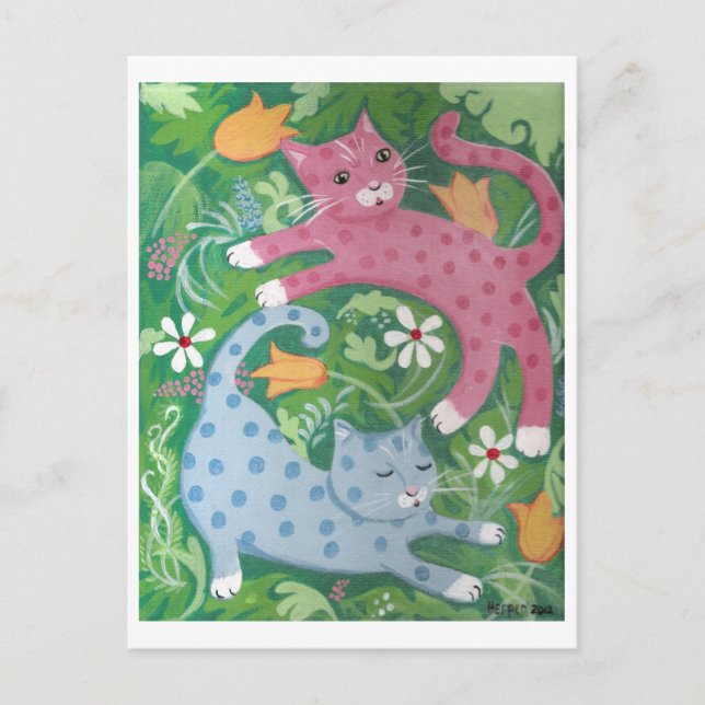 Jungle Romp - Carte postale Peinture d'art populai (Devant)