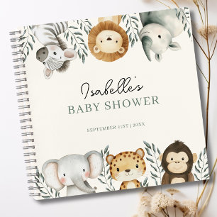 Jungle Safari Animaux Baby shower Livre d'or