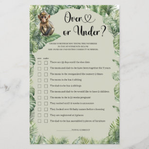 Jungle Safari Animaux La verdure au-dessus ou en-d