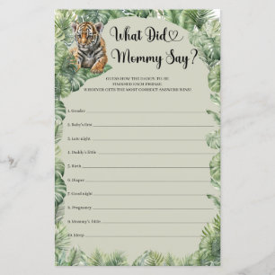 Jungle Safari Animaux Qu'est-ce que maman dit jeu