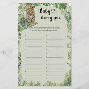 Jungle Safari Animaux Tropical Baby Jeu