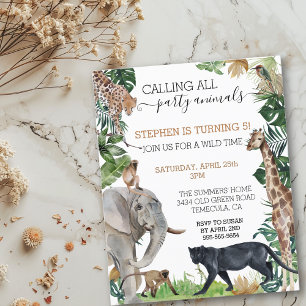 Jungle Safari appeler la fête Animaux Panther