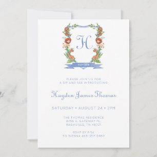 Jungle Safari Crest Boy Sip Et Voir Invitation