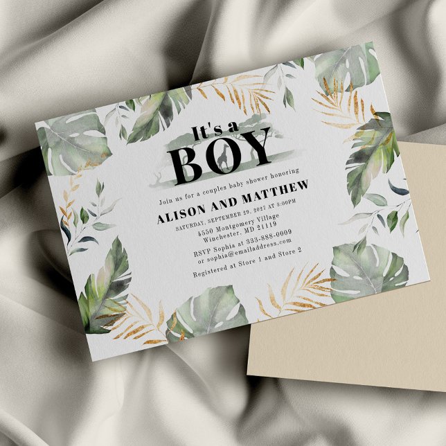 Jungle Safari Giraffe Baby shower Invitation (Créateur téléchargé)