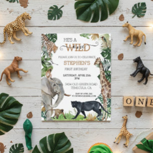 Jungle Safari Wild One Anniversaire Black Panther
