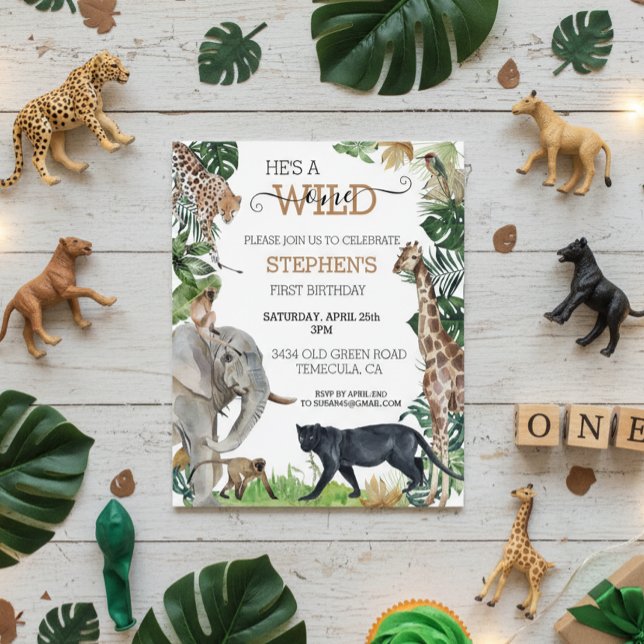 Jungle Safari Wild Un Anniversaire Black Panther (Créateur téléchargé)