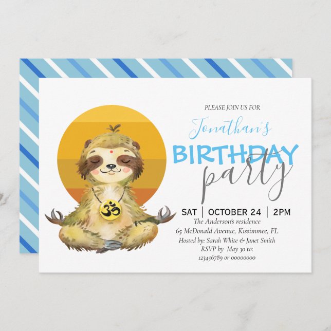 jungle safari zoo Faire-part (Devant / Derrière)