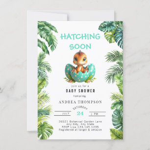 Jungle tropicale   Invitation Baby shower