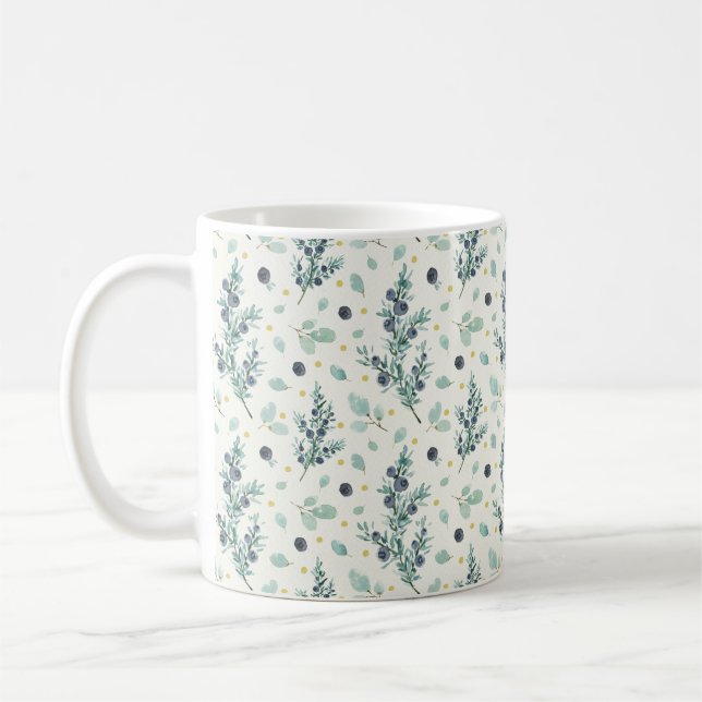 Juniper et baies motif Mug (Gauche)