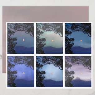 Junk Journal Féerie Ciel Lune Arbres Imaginaire 13