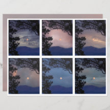 Junk Journal Féerie Ciel Lune Arbres Imaginaire 19