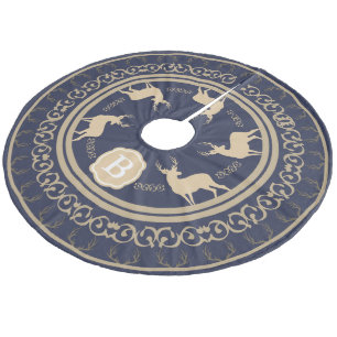 Jupon De Sapin En Molleton Antlers et seaux de cerfs rustiques Monogramme
