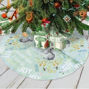 Jupon De Sapin En Molleton Bois Créations Écorce Noël