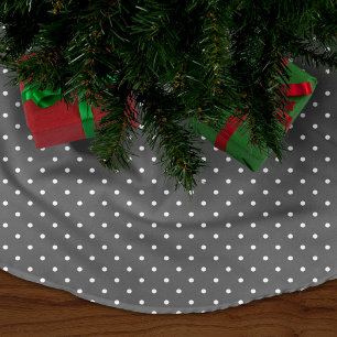 Jupon De Sapin En Molleton Charcoal Grey Cute Pois