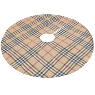 Jupon De Sapin En Molleton Chic Carreaux Chaud Base Marron Blanc Noir Brun Ta