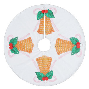 Jupon De Sapin En Molleton Cloches et jupe Holly Tree