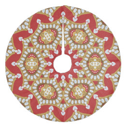 Jupon De Sapin En Molleton Coeurs et pain d'épices Noël