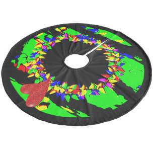 Jupon De Sapin En Molleton Couronne de Noël punk