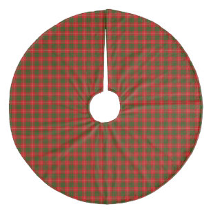 Jupon De Sapin En Molleton Crawford tartan rouge vert plaid