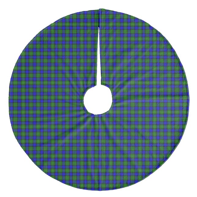 Jupon De Sapin En Molleton Farquharson tartan bleu vert plaid (Devant)
