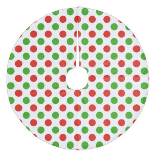 Jupon De Sapin En Molleton Grande jupe d'arbre de motif de point de polka de