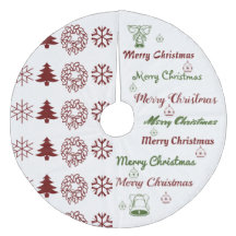 Joyeux collage de Noël Rouge foncé F Vert