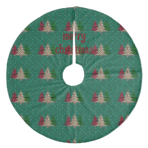 Jupon De Sapin En Molleton Joyeux Noël moderne & élégant