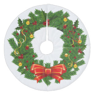 Jupon De Sapin En Molleton Jupe d'arbre de Noël/couronne