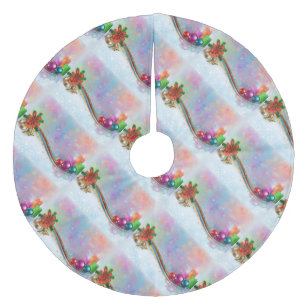 Jupon De Sapin En Molleton Jupe d'arbre de Noël/ruban