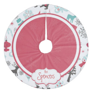 Jupon De Sapin En Molleton Jupe de Noël personnalisée pour flocon de neige