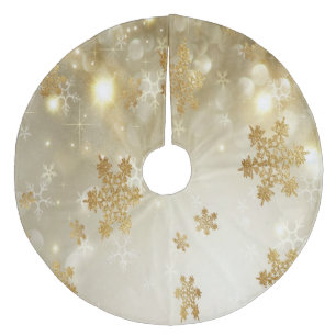 Jupon De Sapin En Molleton Jupe de sapin de Noël/Flocon de neige