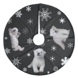 Jupon De Sapin En Molleton Luna - ours blanc