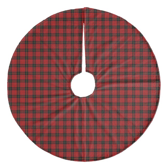 Jupon De Sapin En Molleton MacQueen Tartan rouge et noir plaid (Devant)