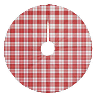 Jupon De Sapin En Molleton Menzies tartan rouge blanc plaid