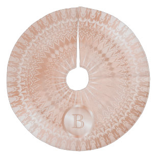 Jupon De Sapin En Molleton Monogramme de Mandala rose Gold