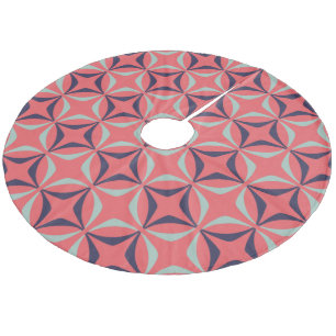 Jupon De Sapin En Molleton Motif géométrique moderne du milieu du siècle en c