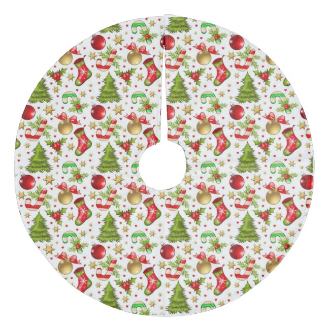 Jupon De Sapin En Molleton Noël (Devant)