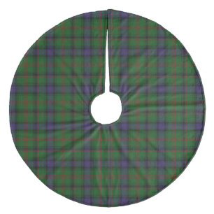 Jupon De Sapin En Molleton Plaid bleu vert tartan Park