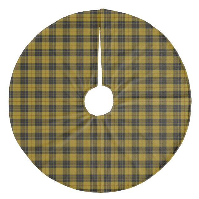 Jupon De Sapin En Molleton Plaque noire jaune tartan MacLeod (Devant)