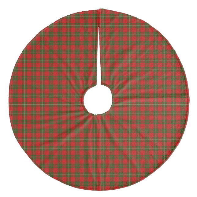 Jupon De Sapin En Molleton Plaque vert rouge de tartan MacGregor (Devant)