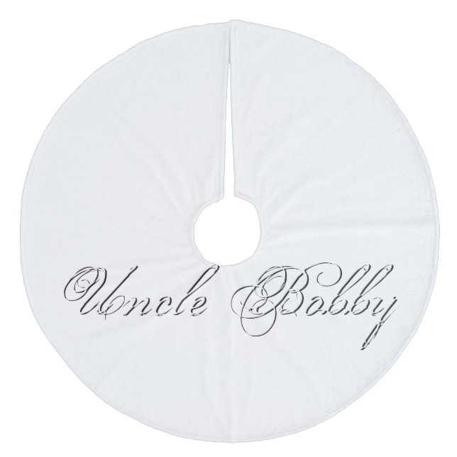 Jupon De Sapin En Molleton Script monogramme (Devant)