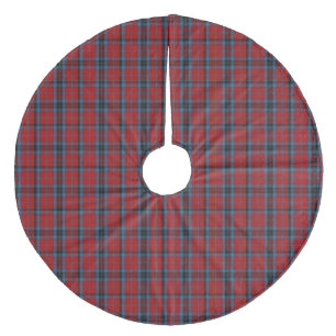 Jupon De Sapin En Molleton Tartan MacTavish rouge et bleu plaid